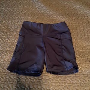 Navy blue tight shorts